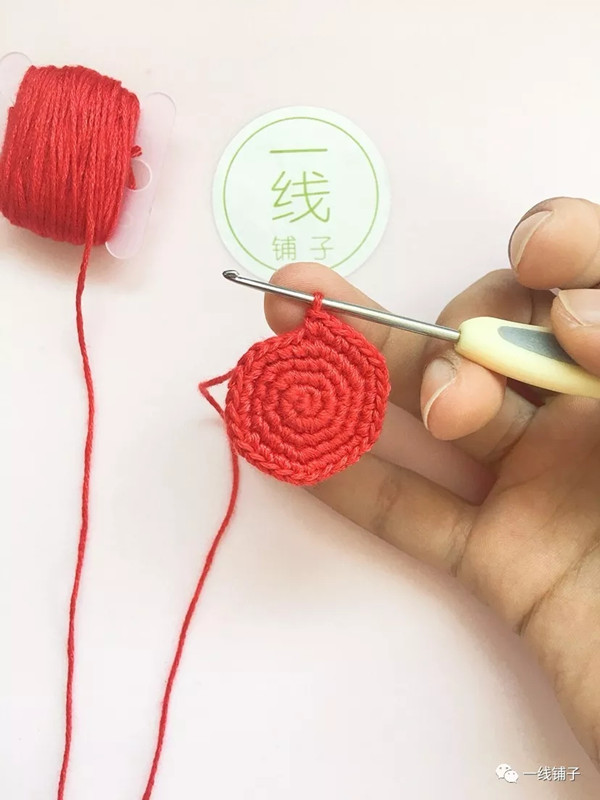 【原创】一线铺子 钩针编织小番茄挂件图解教程