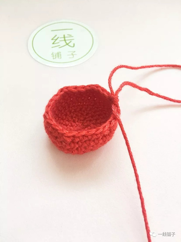 【原创】一线铺子 钩针编织小番茄挂件图解教程