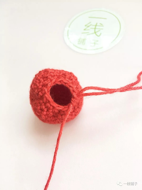 【原创】一线铺子 钩针编织小番茄挂件图解教程