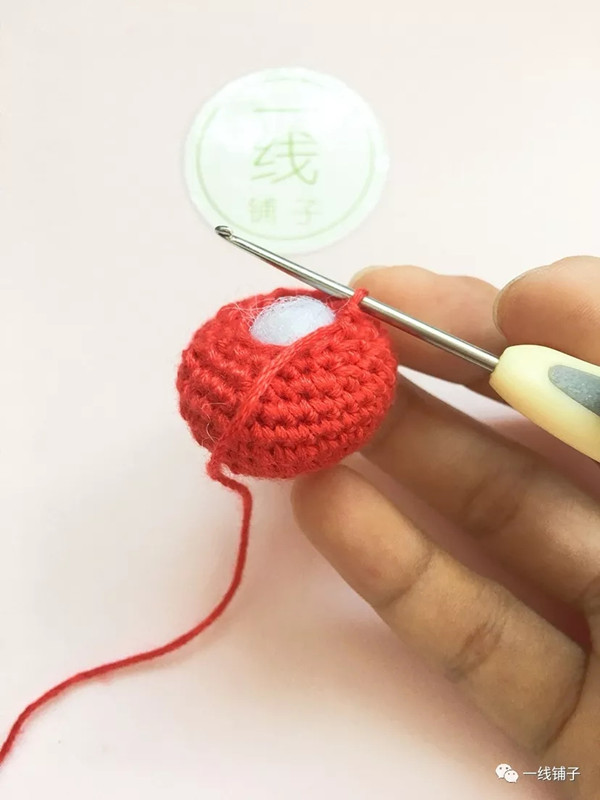 【原创】一线铺子 钩针编织小番茄挂件图解教程