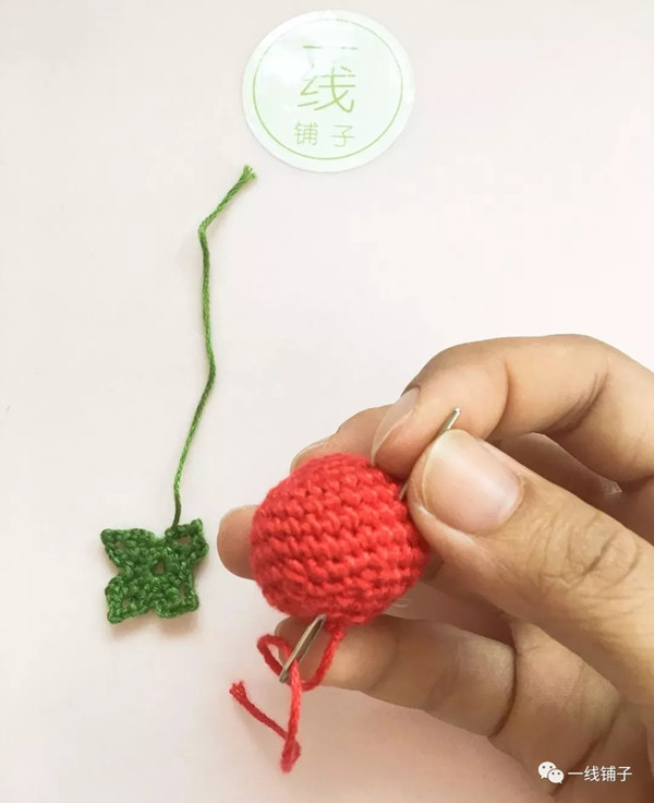 【原创】一线铺子 钩针编织小番茄挂件图解教程