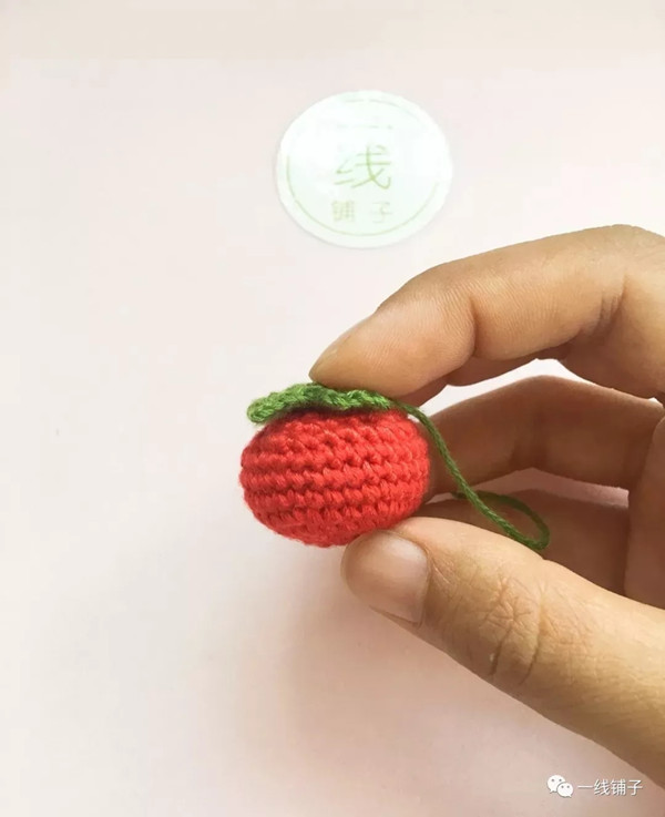 【原创】一线铺子 钩针编织小番茄挂件图解教程