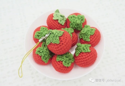 钩针编织手工制作小番茄图解教程