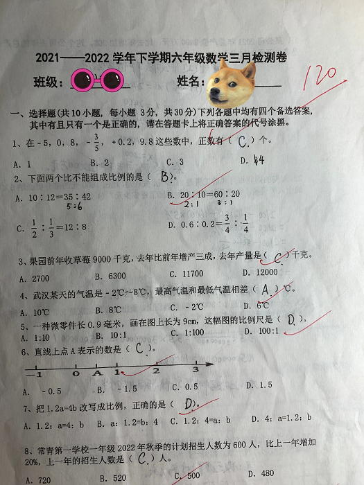 索性这次就不管他，看他能考成个啥！