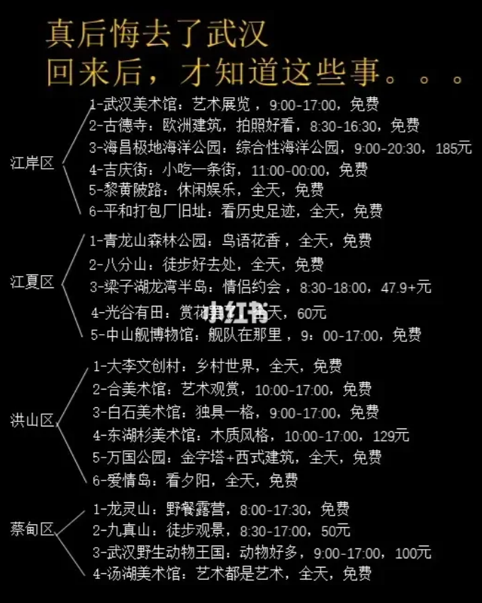 后悔去了武汉回来才知道这些事